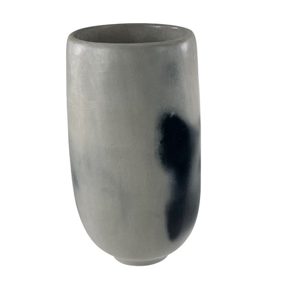 Pam Lujan-Hauer Smoky Gray White Pueblo Pottery Jar Vessel Vase Signed Taos 2000 - Picture 10 of 16